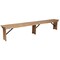 Flash Furniture HERCULES Series 8' x 12'' Antique Rustic Solid Pine Folding Farm Bench with 3 Legs XA-B-96X12-L-GG - alternate 4